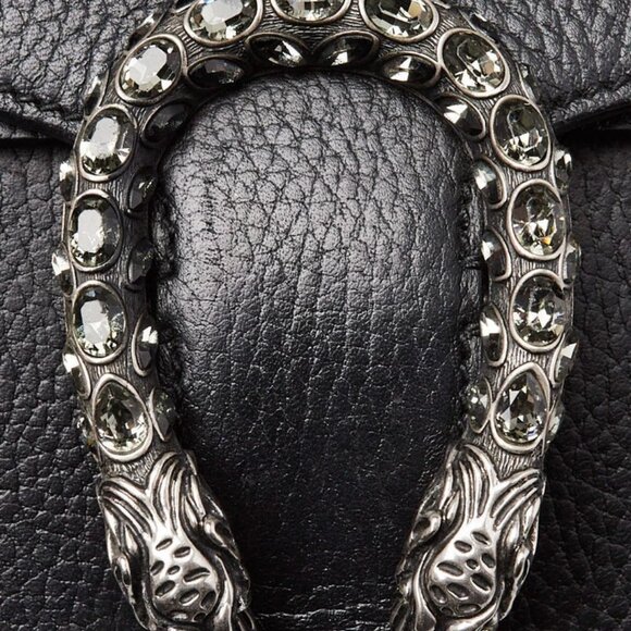 Gucci Black Leather Dionysus Small Shoulder Bag - Picture 5 of 12